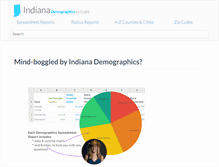 Tablet Screenshot of indiana-demographics.com